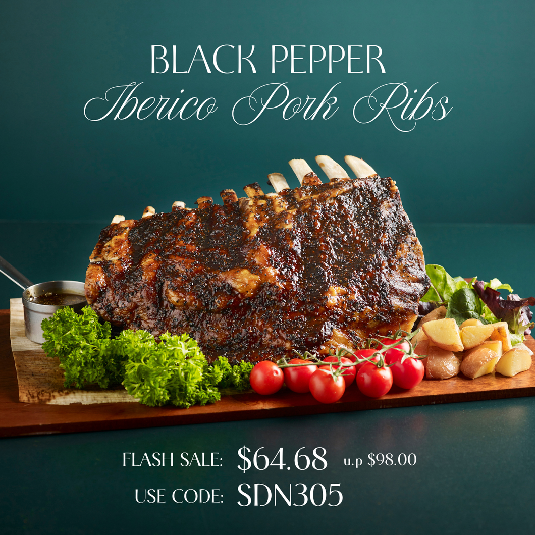 Black Pepper Iberico Pork Ribs