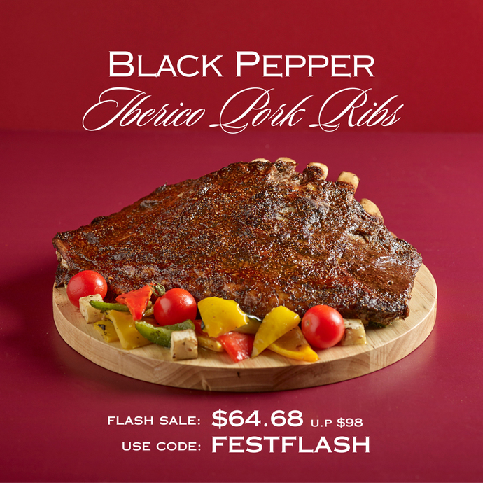 Black Pepper Iberico Pork Ribs