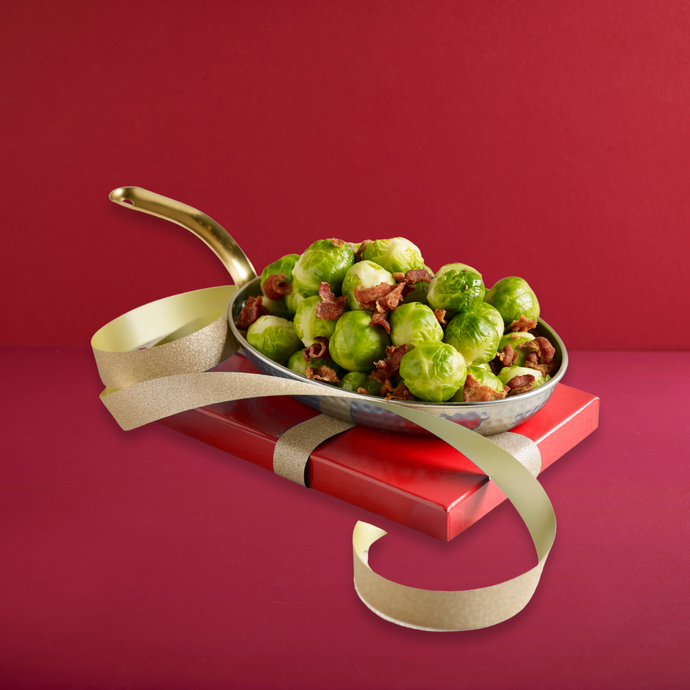 Brussel Sprouts with Crispy Bacon