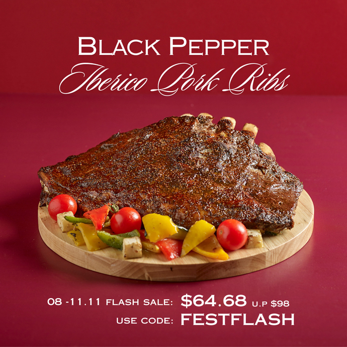 Black Pepper Iberico Pork Ribs