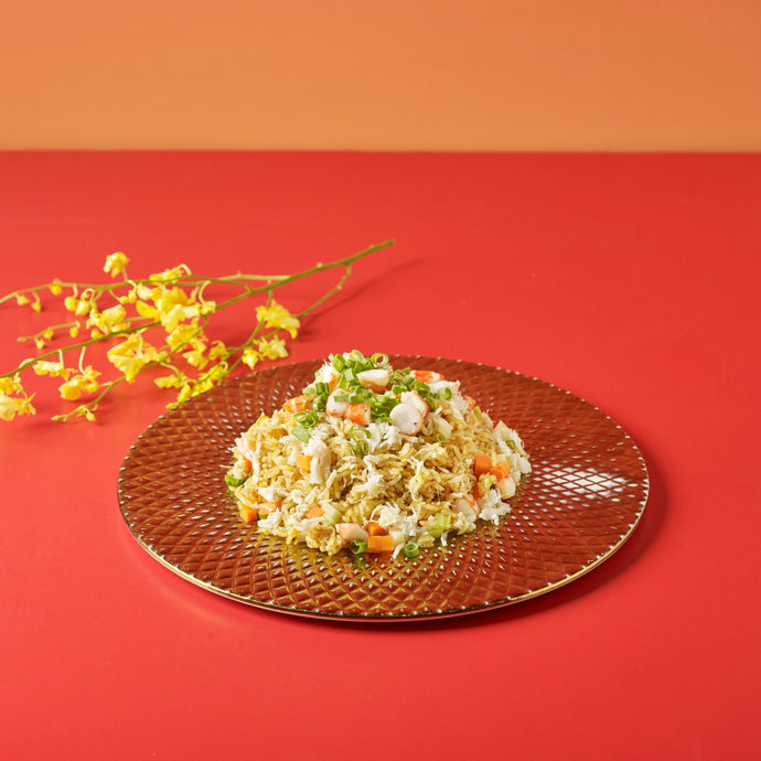 Golden Seafood Fried Rice with Crab Meat