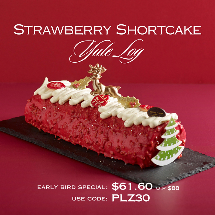 Strawberry Shortcake Yule Log