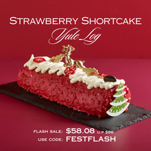 Strawberry Shortcake Yule Log